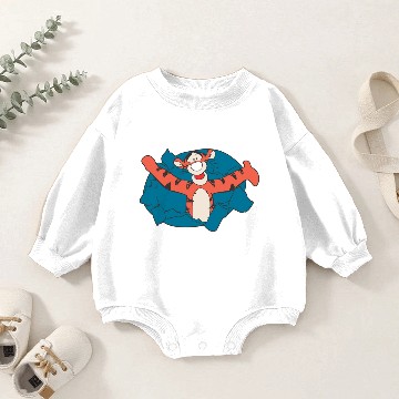 Discover Happy Tiger Baby Romper Sweatshirts
