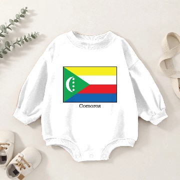 Discover Flags and countries Comoros Baby Romper Sweatshirts
