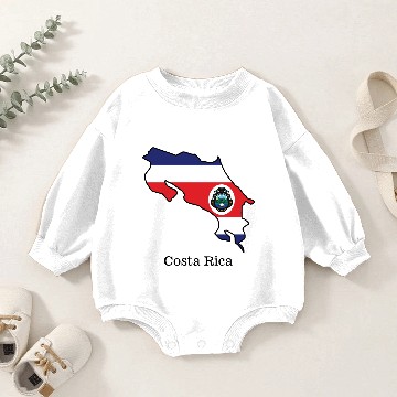 Discover Flags and countries Costa Rica Baby Romper Sweatshirts