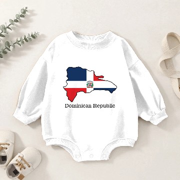 Discover Flags and countries Dominican Republic Baby Romper Sweatshirts