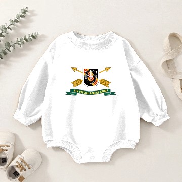 Discover Army 5th Special Forces Group Vietnam Flash Baby Romper Sweatshirts