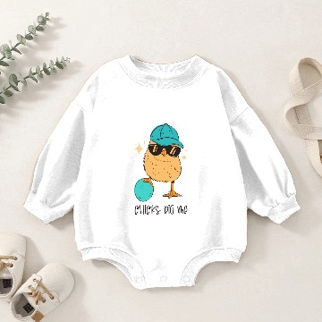 Discover Chicks Dig Me Easter Toddler Boy Men Baby Romper Sweatshirts