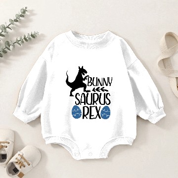 Discover Easter Egg Easter Bunny saurus rex Happy Easter Baby Romper Sweatshirts