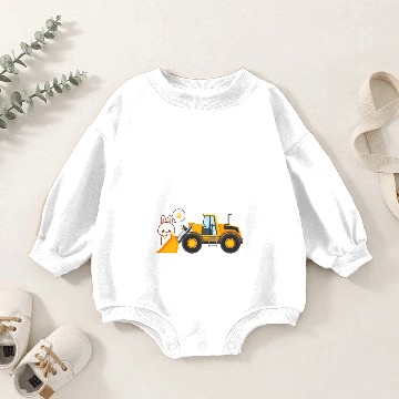 Discover Kids Toddler Boy Digging Easter Baby Romper Sweatshirts