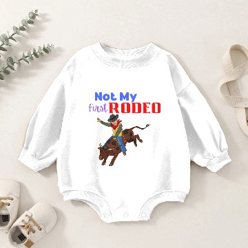 Discover Not my First Rodeo Baby Romper Sweatshirts