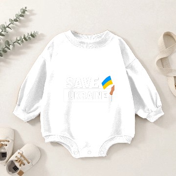 Discover SAVE UKRAINE - bad putin -quoates funny design Baby Romper Sweatshirts