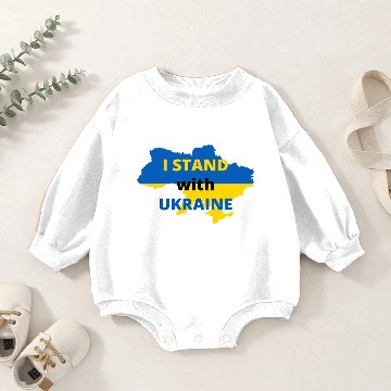 Discover I STAND WITH UKRAINE DESIGN #2 without UNDERLINE Baby Romper Sweatshirts