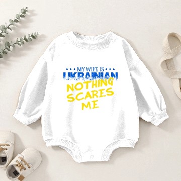 Discover I Stand with Ukraine Baby Romper Sweatshirts Funny Husband
