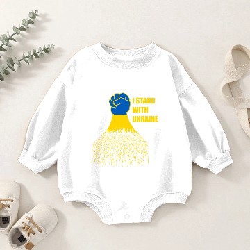 Discover I Stand With Ukraine Support UKRAINE Baby Romper Sweatshirts