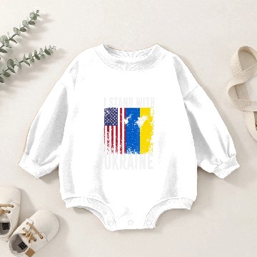 Discover I stand with Ukraine Stop Ukraine War Baby Romper Sweatshirts