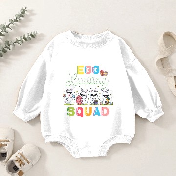 Discover Egg Hunting Squad Easter Baby Romper Sweatshirts, Easter Bunny Baby Romper Sweatshirts
