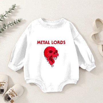 Discover Metal Lords Red Skull Baby Romper Sweatshirts