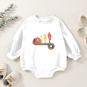 Discover Baseball Pitcher Throw Player Vintage Sunset Baby Romper Sweatshirts