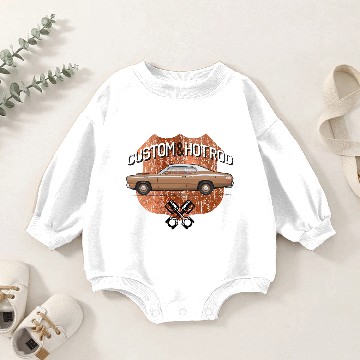 Discover Hot Rod Mojave Tan Baby Romper Sweatshirts
