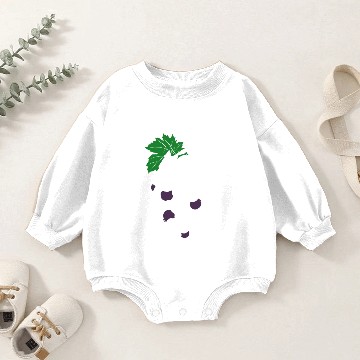 Discover Grape Line Art For Dark Baby Romper Sweatshirts