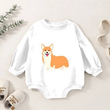 Discover Corgi Dad Slim Fit Baby Romper Sweatshirts