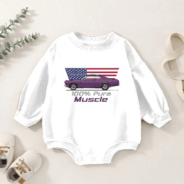Discover Purple Muscle In Violet Baby Romper Sweatshirts