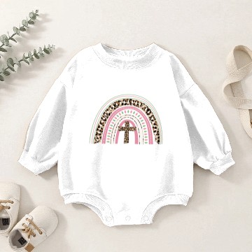 Discover Easter He Is Risen Shit, Colorful Leopard Rainbow Baby Romper Sweatshirts