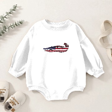 Discover Catfish USA Baby Romper Sweatshirts