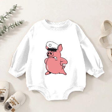 Discover Pig piglet sow Baby Romper Sweatshirts