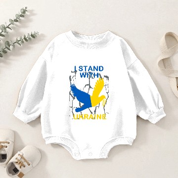 Discover I Stand With Ukraine Baby Romper Sweatshirts