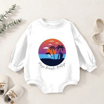 Discover Maya Beach Belize Baby Romper Sweatshirts