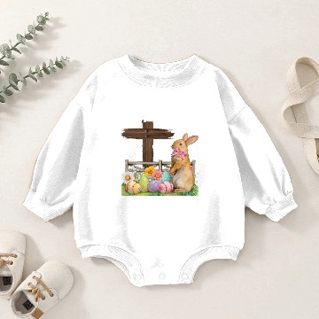 Discover He Is Risen Funny Easter Baby Romper Sweatshirts
