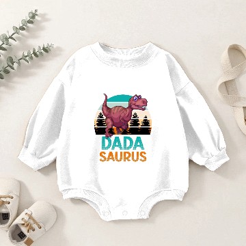 Discover Dadasaurus papasaurus daddy Baby Romper Sweatshirts