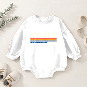 Discover Retro Vintage 70s 80s Style Long Beach, CA Baby Romper Sweatshirts
