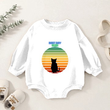Discover Best day ever - cat sunset Baby Romper Sweatshirts