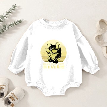 Discover Best Cat Mom Ever Bling Baby Romper Sweatshirts