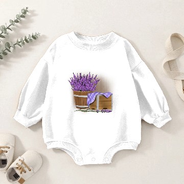 Discover Lavender Baby Romper Sweatshirts