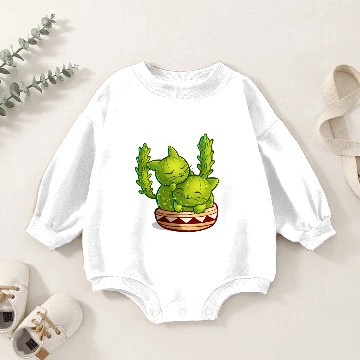 Discover Cat tus love to cuddle Fitted Scoop Baby Romper Sweatshirts