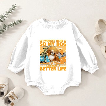 Discover Cavalier King Charles Spaniel Baby Romper Sweatshirts