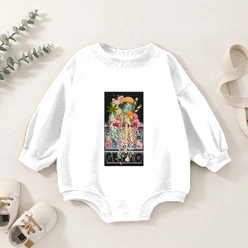 Discover Gelato Sticker Baby Romper Sweatshirts
