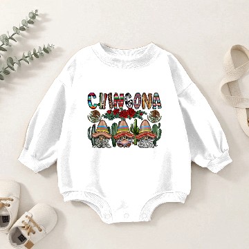 Discover Chingona Gnome Baby Romper Sweatshirts