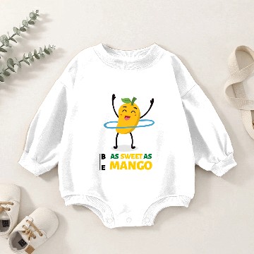Discover Cute Mango Baby Romper Sweatshirts