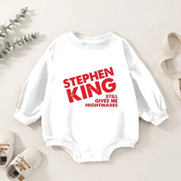 Discover Stephen King Still Gives Me Nightmares Baby Romper Sweatshirts