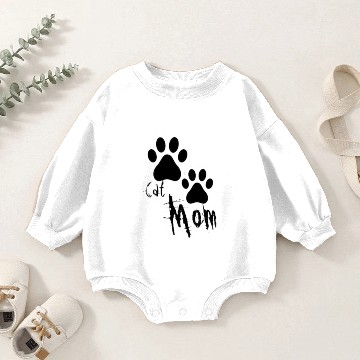 Discover Cat Mom Classic Baby Romper Sweatshirts