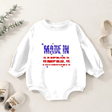 Discover Made In America Baby Romper Sweatshirts