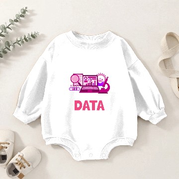 Discover Data Science Scientist Engineer Baby Romper Sweatshirts