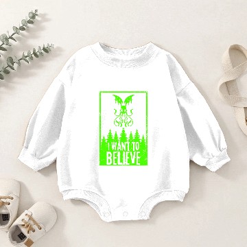 Discover I Want To Believe Baby Romper Sweatshirts