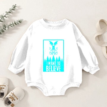 Discover I Want To Believe Baby Romper Sweatshirts