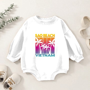 Discover São Beach Vietnam Baby Romper Sweatshirts