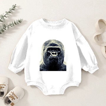 Discover SILVERBACK GORILLA Baby Romper Sweatshirts