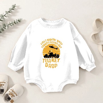Discover Wkrp Turkey Drop Baby Romper Sweatshirts