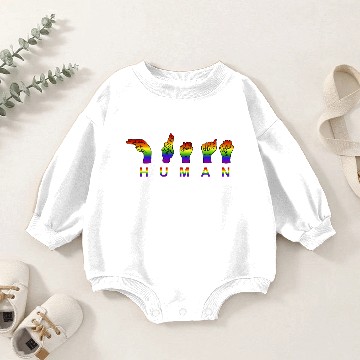 Discover Human Pride Baby Romper Sweatshirts