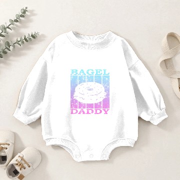 Discover bagel dad 4 Baby Romper Sweatshirts