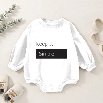 Discover Keep It Simple Baby Romper Sweatshirts