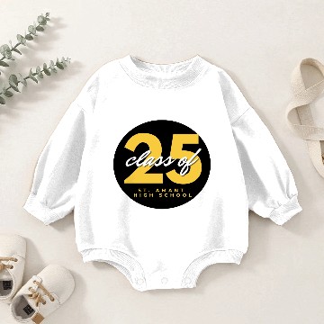 Discover Class of 2025 circle Baby Romper Sweatshirts
